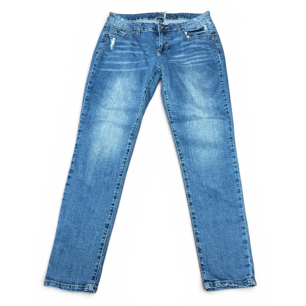 Apt‎ 9 Skinny Leg Jeans Womens Size 8 Blue Stretch Denim Mid Rise